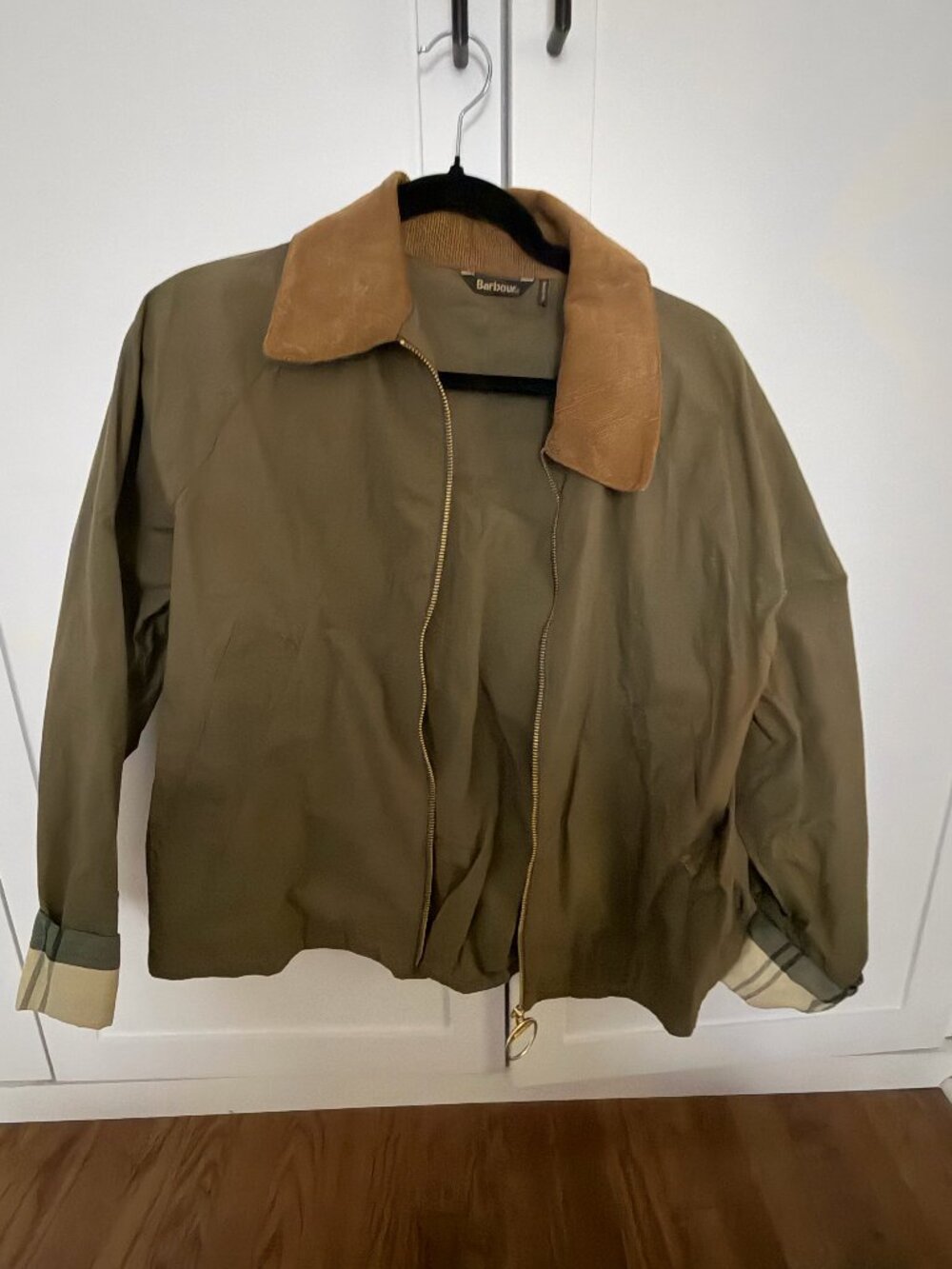 Barbour Catlin Showerproof Jacket Dusky Green US 8 UK 12